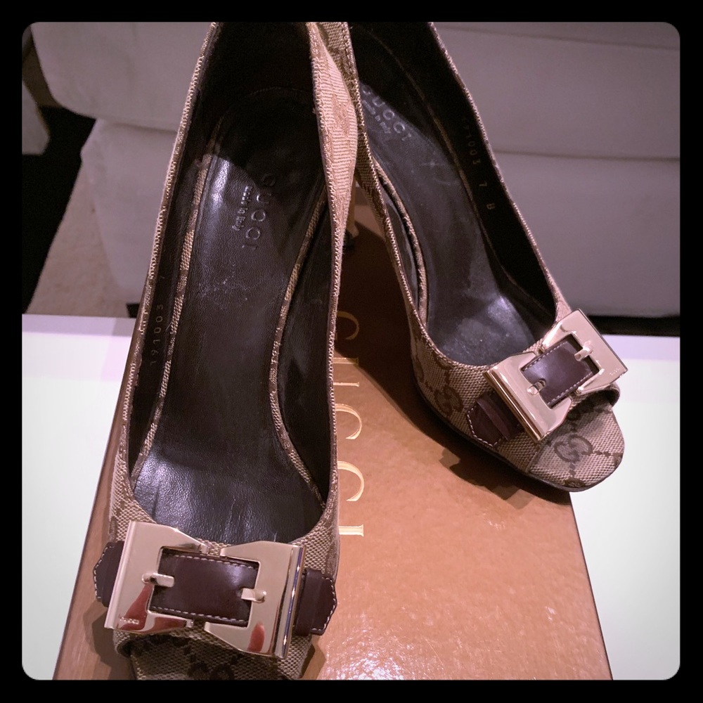 Gucci Original GG Canvas Monogram Heels